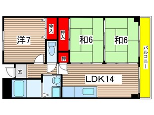 武庫之荘コロニ－の物件間取画像